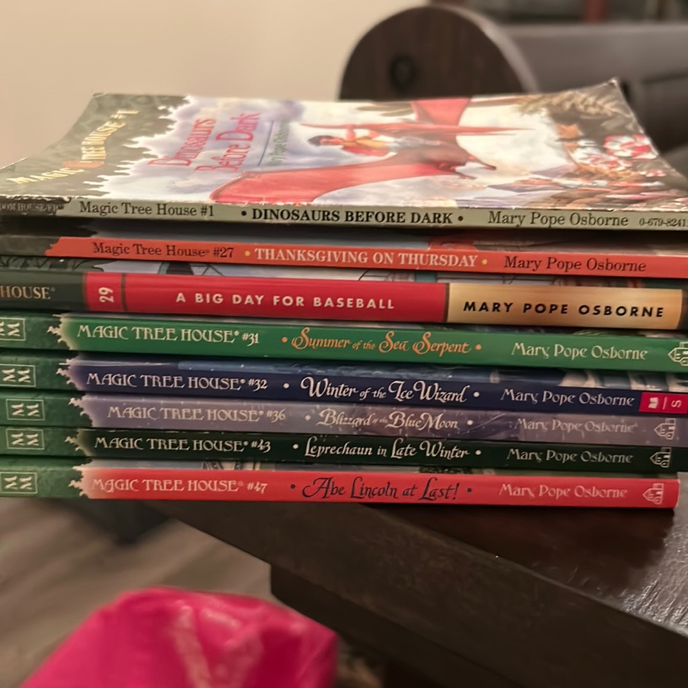 Magic Tree House Books - 7 paperback and one hardback